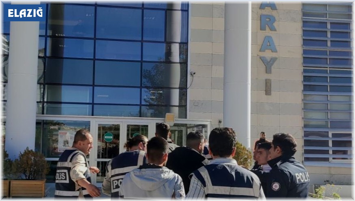 Elazığ'da 117 adet suç kaydı bulunan 3 şüpheli tutuklandı
