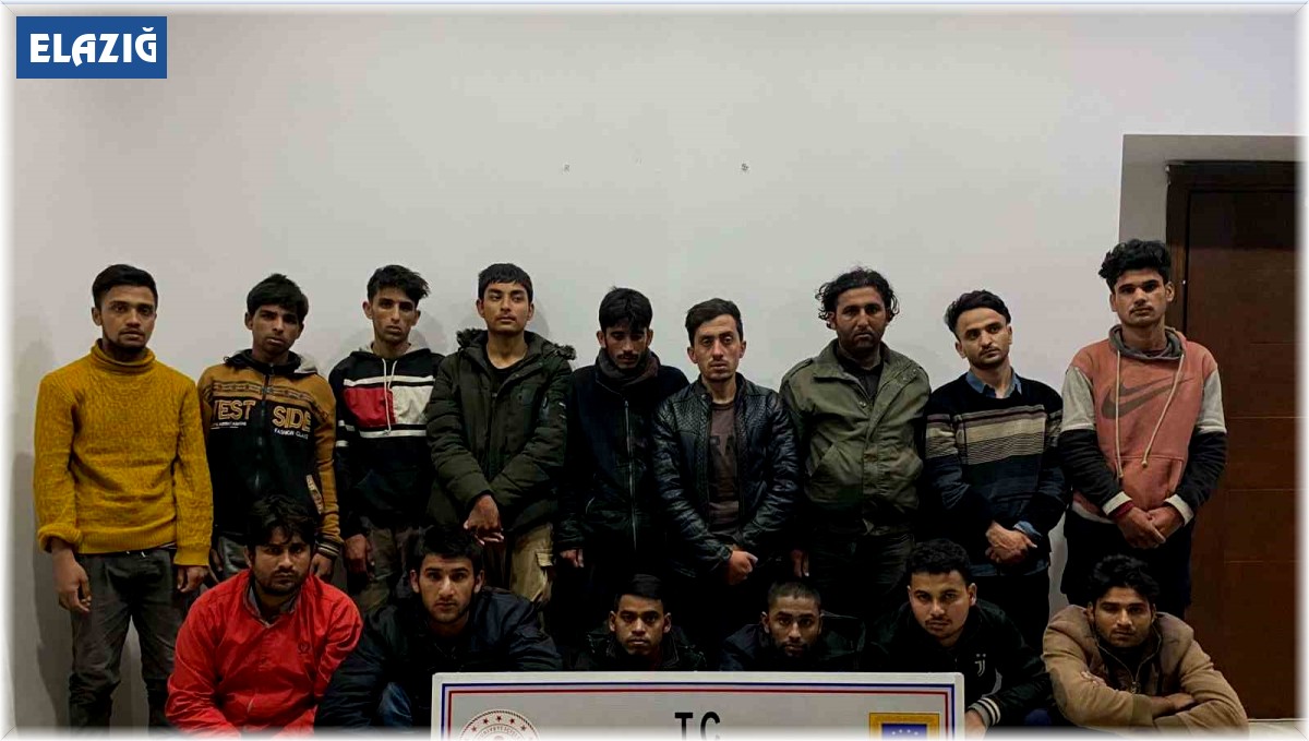 Elazığ'da 15 düzensiz göçmen yakalandı