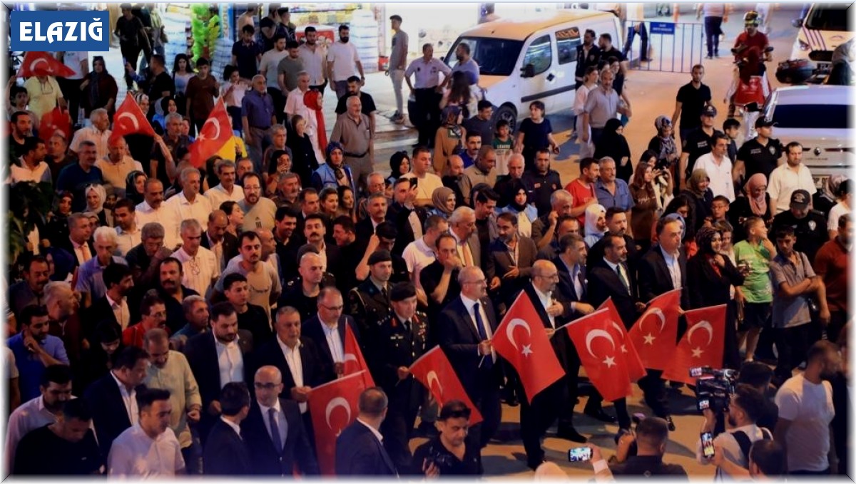 Elazığ'da 15 Temmuz Demokrasi ve Milli Birlik Günü anma töreni