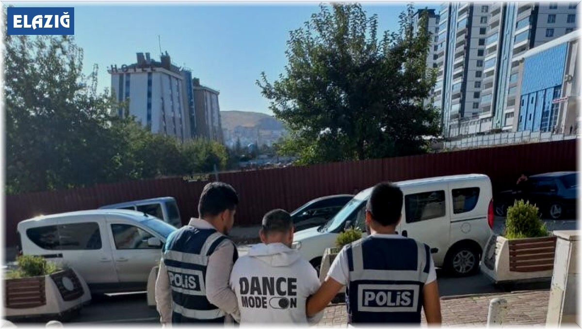 Elazığ'da 16 yıl kesinleşmiş hapis cezası bulunan şahıs yakalandı