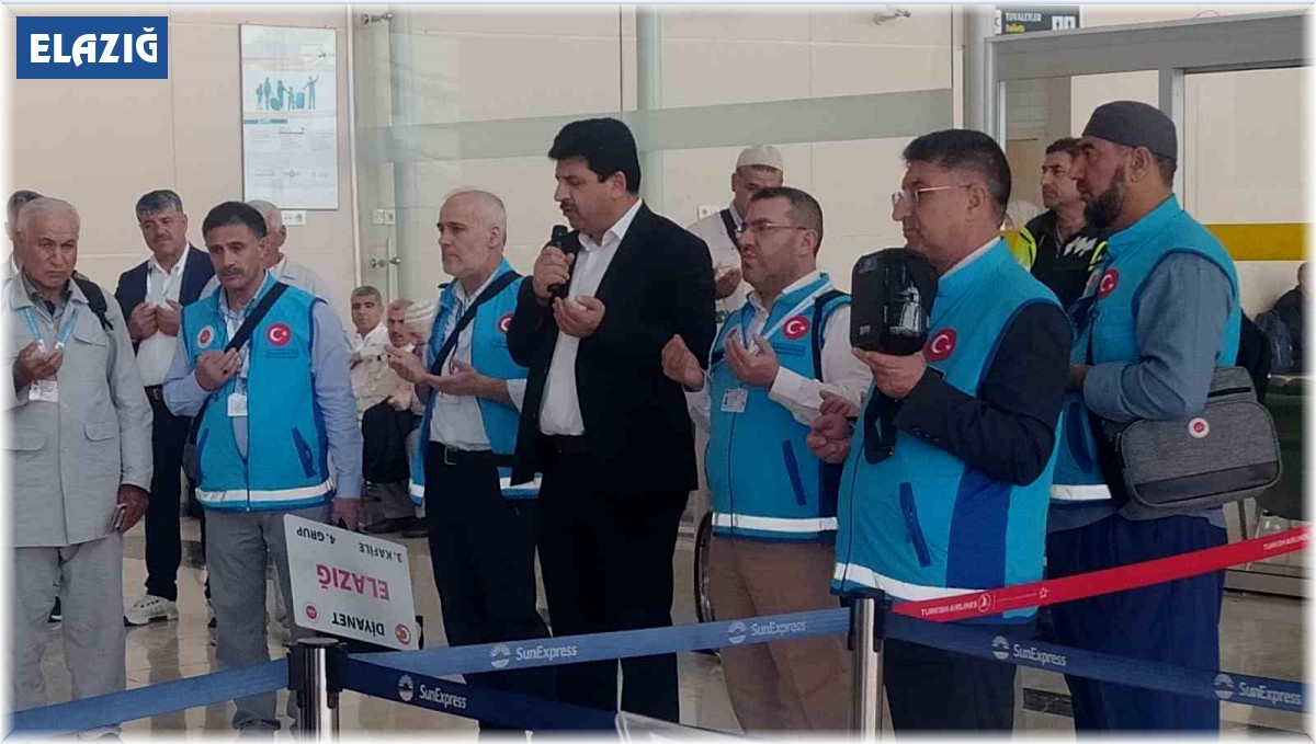 Elazığ'da 187 hacı adayı dualarla uğurlandı
