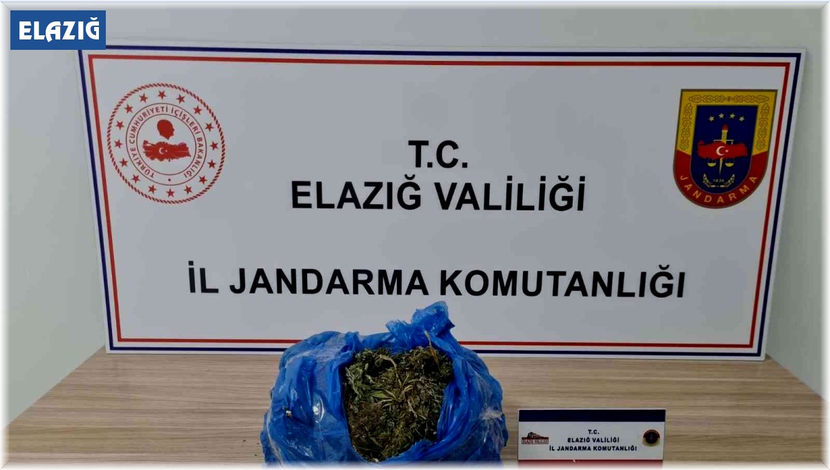 Elazığ'da 2 kilo kubar esrar ele geçirildi: 1 gözaltı