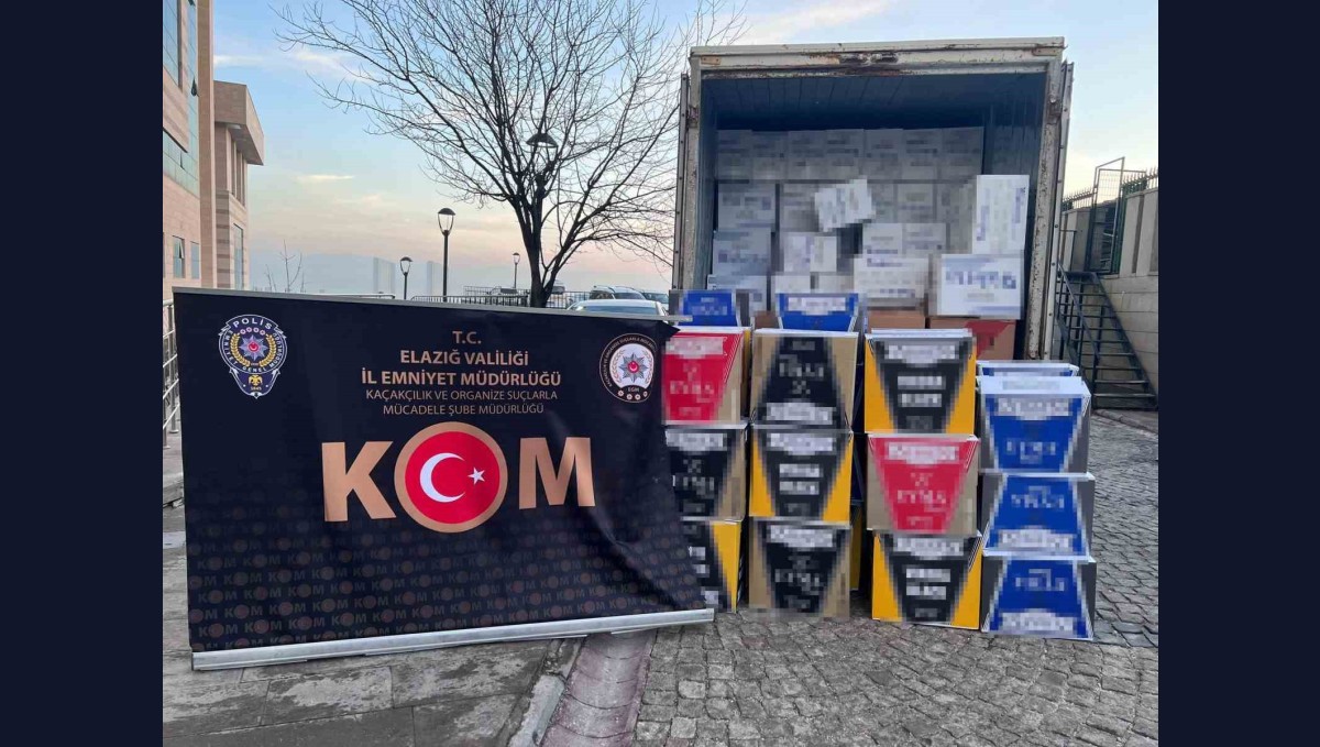 Elazığ'da 2 milyon 564 bin makaron ele geçirildi