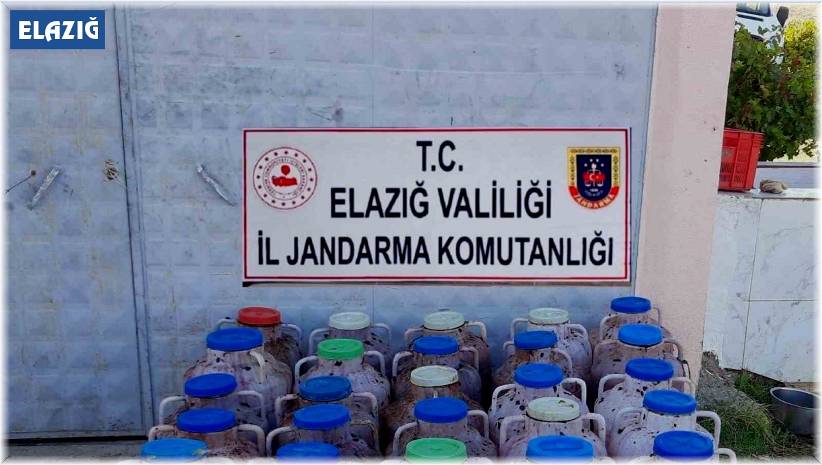 Elazığ'da 2 ton kaçak şarap ele geçirildi