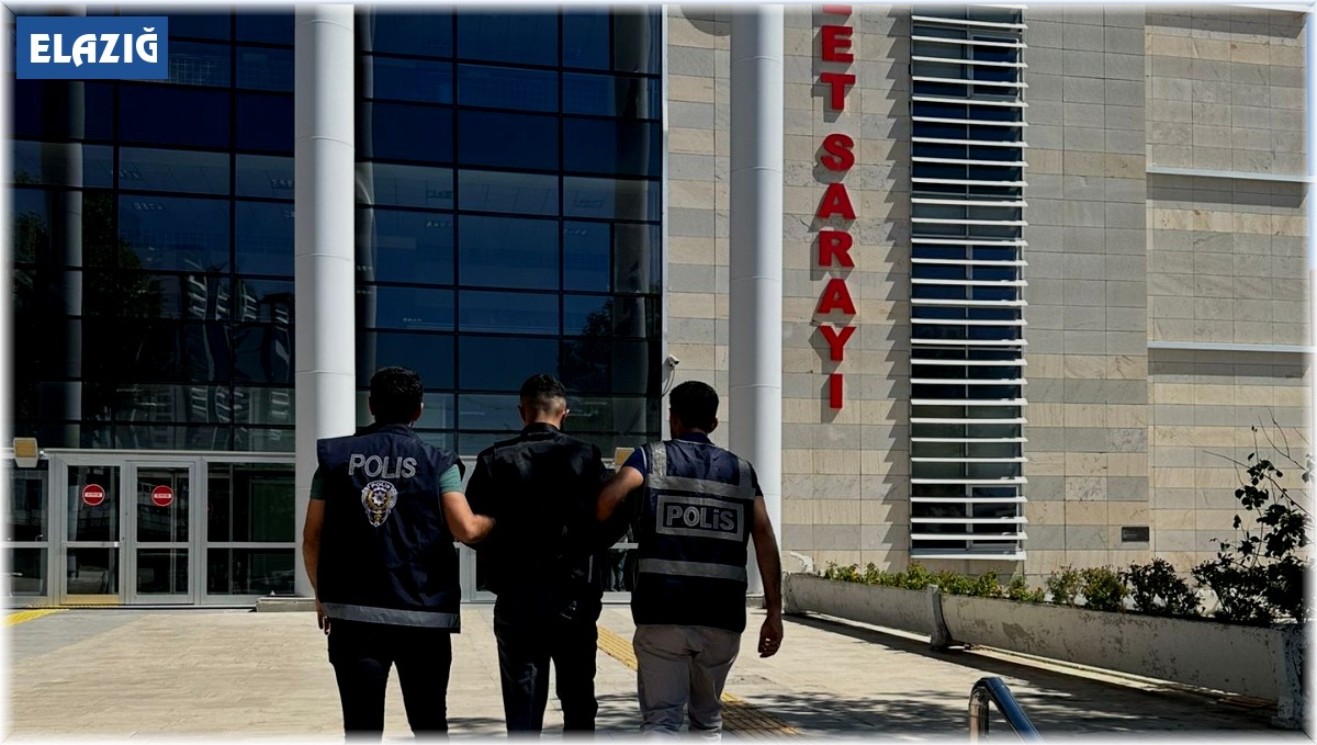 Elazığ'da 23 yıl kesinleşmiş hapis cezası bulunan zanlı tutuklandı