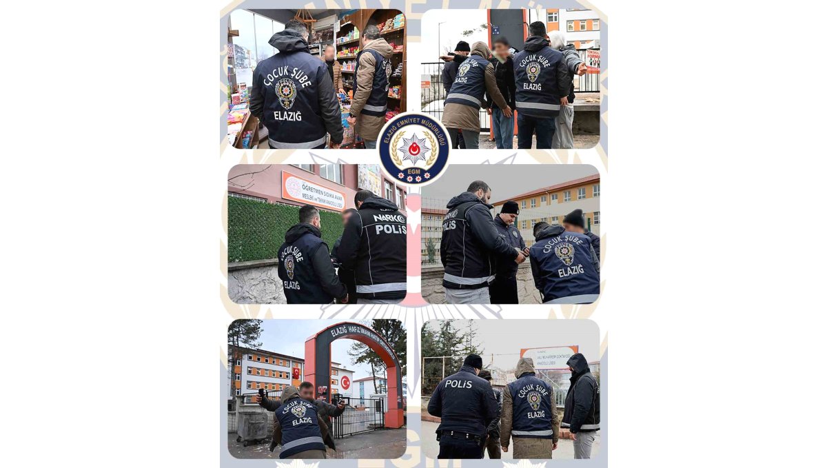 Elazığ'da 233 okul önü ve çevresi denetlendi