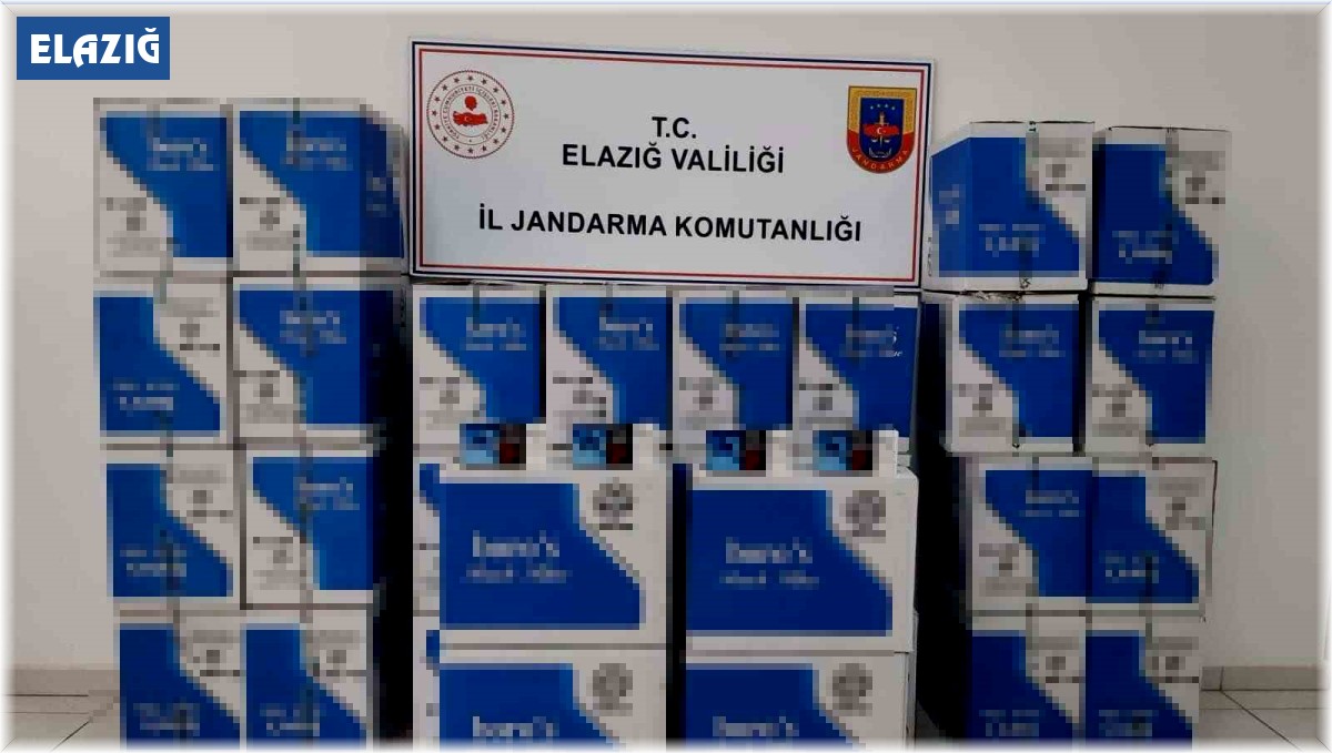 Elazığ'da 320 bin adet kaçak makaron ele geçirildi
