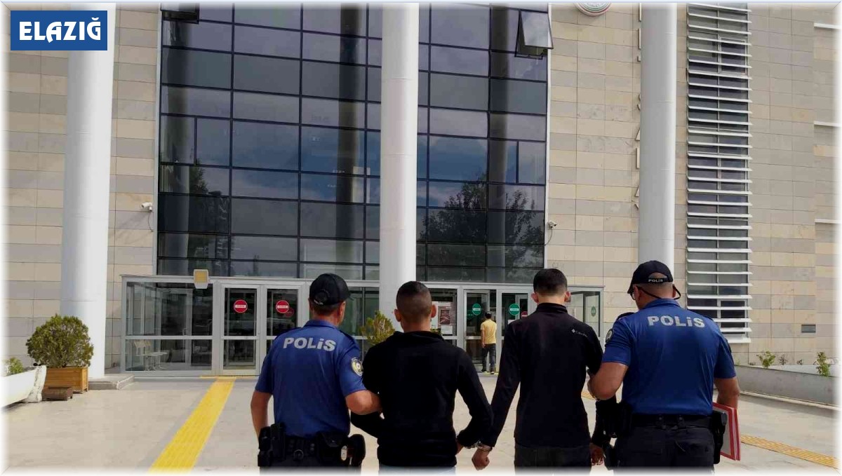 Elazığ'da 38 adet suç kaydı bulunan 2 şüpheli yakalandı