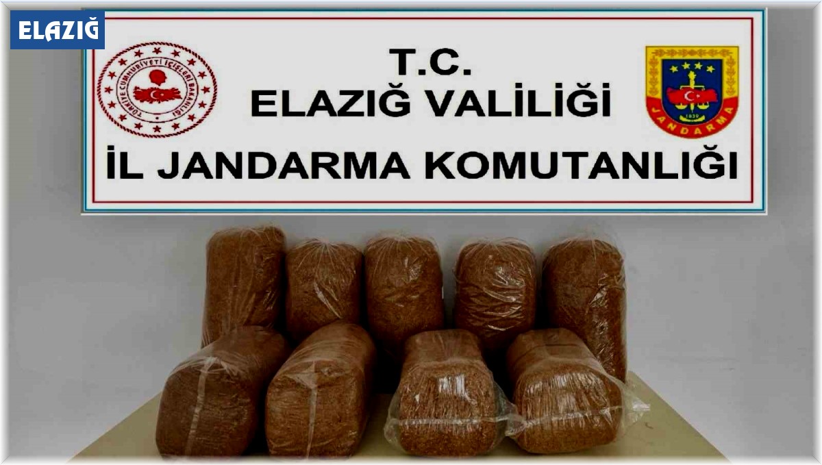 Elazığ'da 45 kilo kaçak tütün ele geçirildi