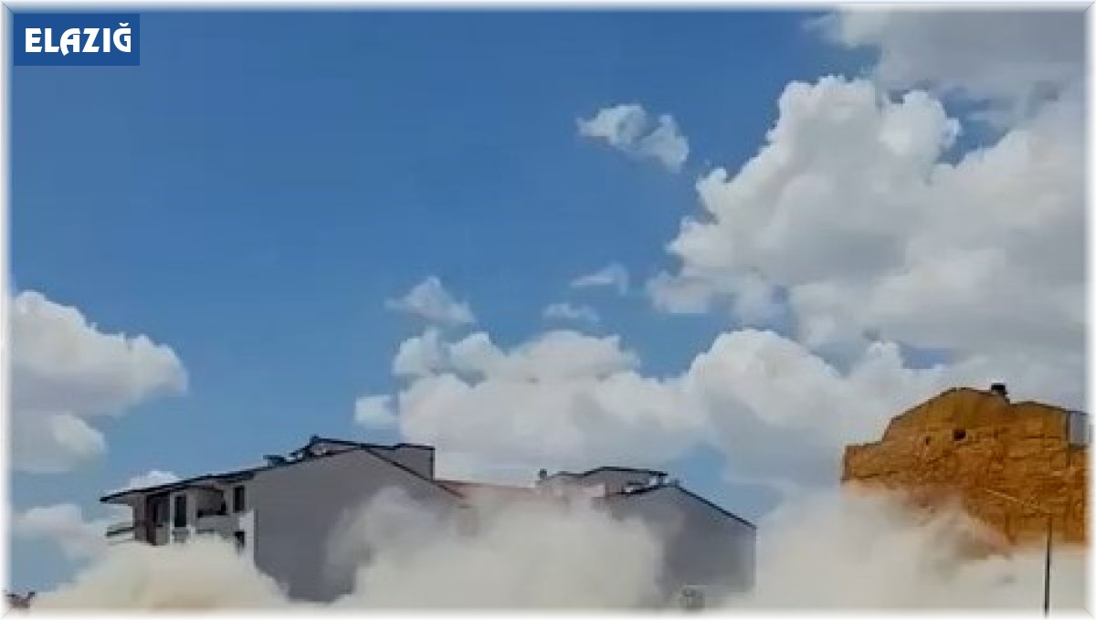 Elazığ'da 5 katlı bina korna sesi ile yıkıldı