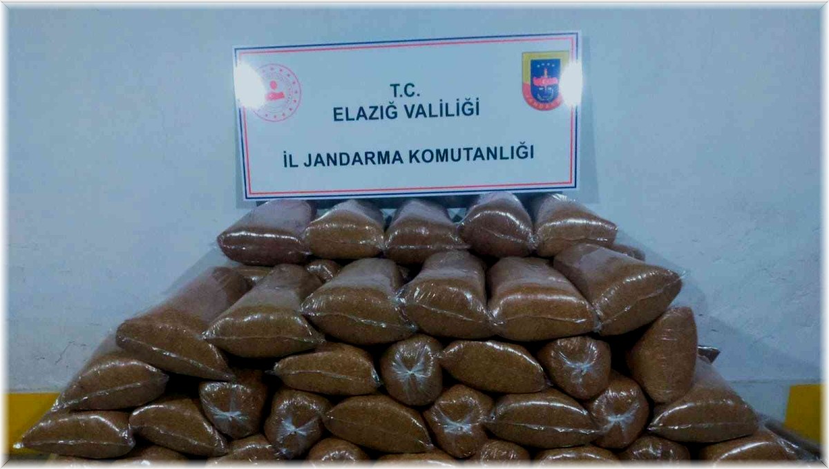 Elazığ'da 648 kilo kaçak tütün ele geçirildi