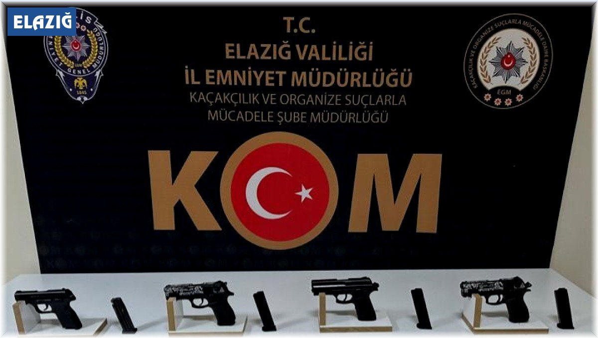Elazığ'da 7 adet ruhsatsız silah ele geçirildi