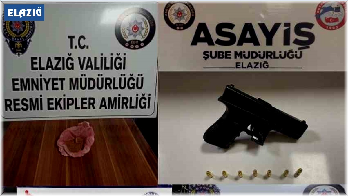 Elazığ'da 7 adet ruhsatsız tabanca ele geçirildi