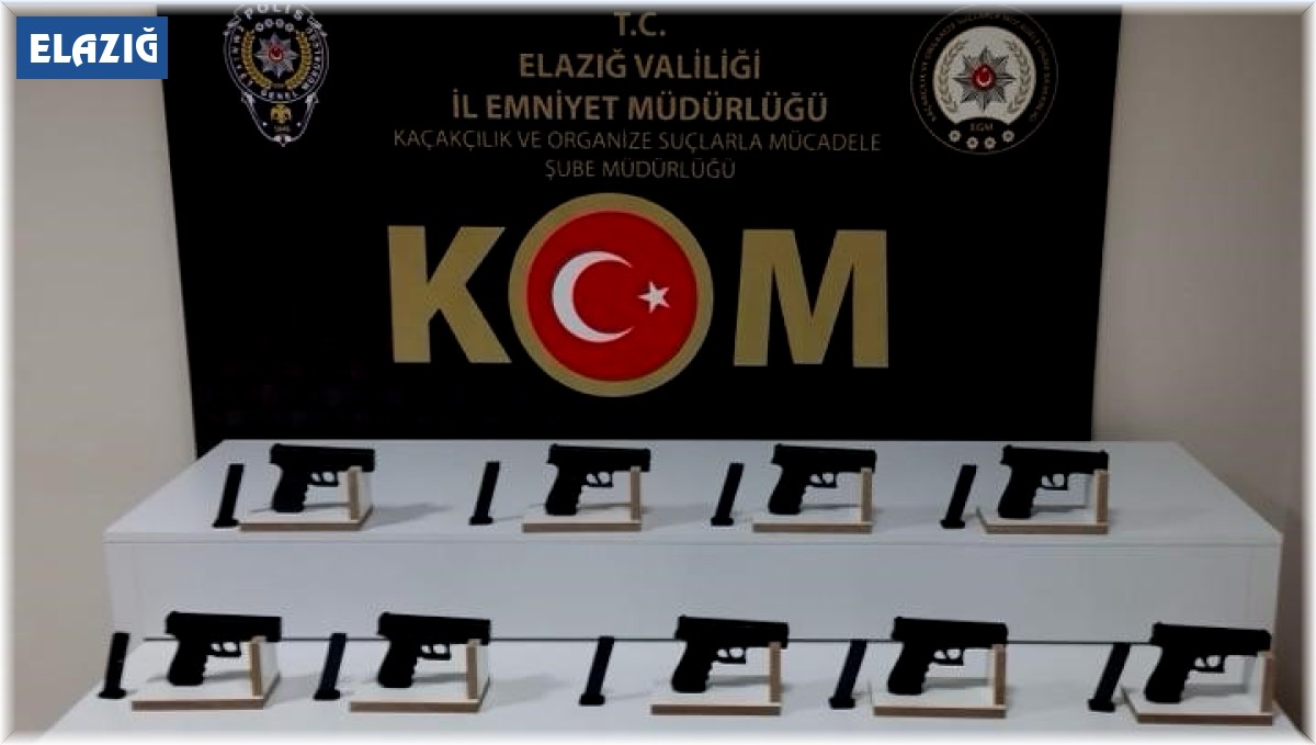 Elazığ'da 9 adet ruhsatsız tabanca ele geçirildi: 1 tutuklama