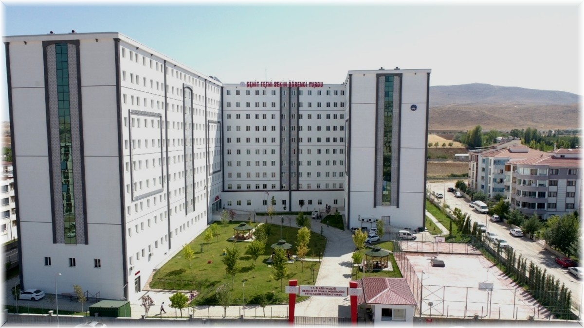 Elazığ'da 9 bin 97 kişilik yurtlarda 5 bin 828 öğrenci barınıyor