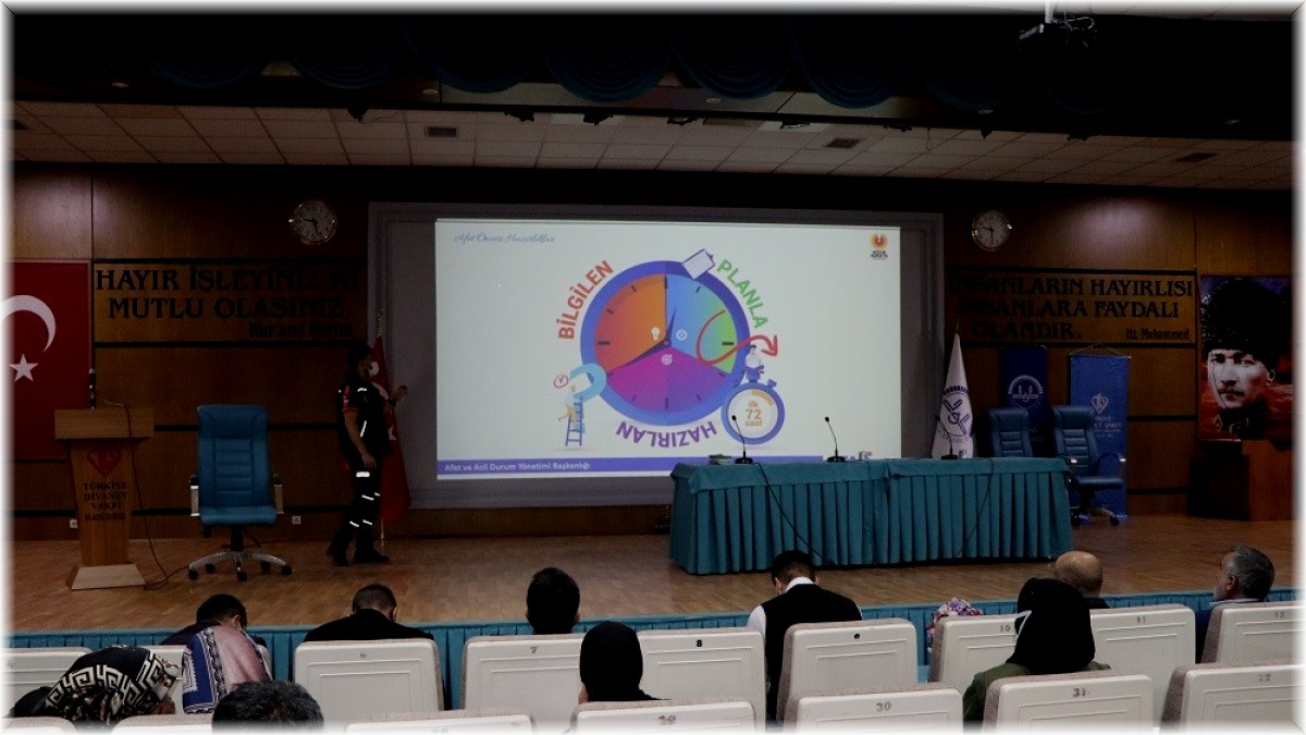 Elazığ'da afet farkındalık eğitimi düzenlendi