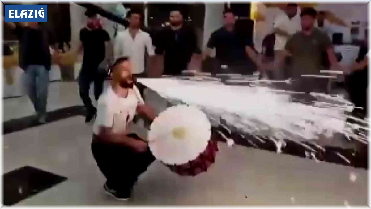 Elazığ'da alevli davul şov