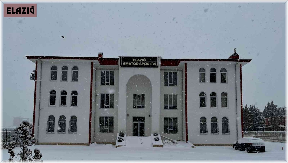Elazığ'da amatör liglere kar engeli