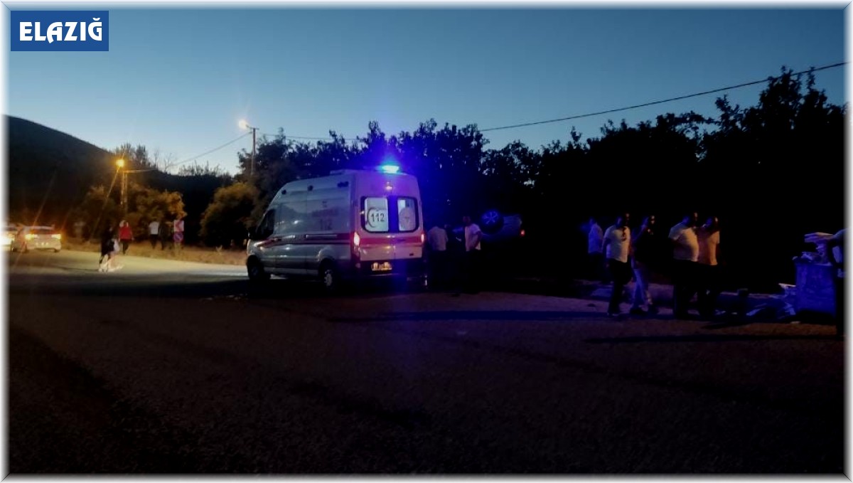 Elazığ'da araç takla attı: 1 yaralı