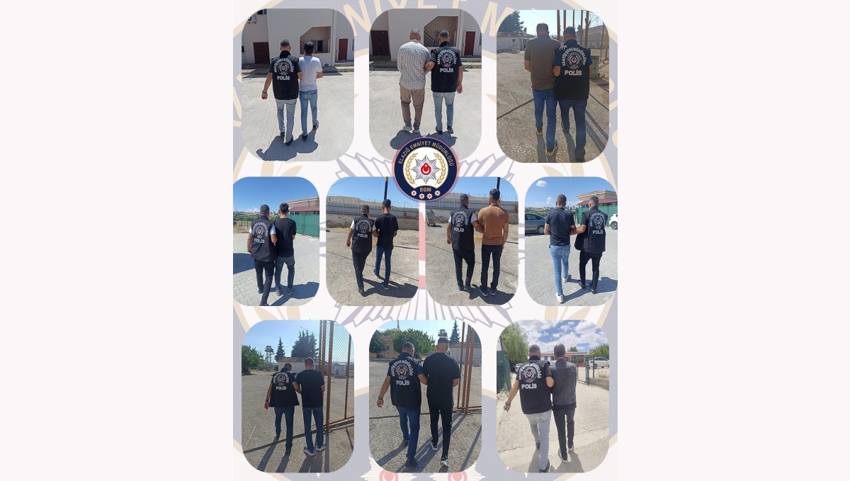 Elazığ'da aranan 90 şüpheli yakalandı