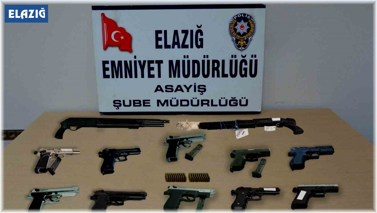 Elazığ'da asayiş suçlarına karışan 18 kişi tutuklandı