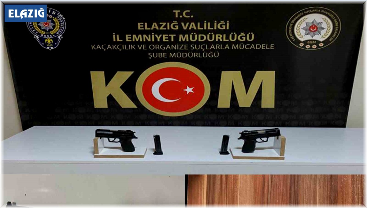 Elazığ'da asayiş uygulamaları: 8 ruhsatsız tabanca ele geçirildi