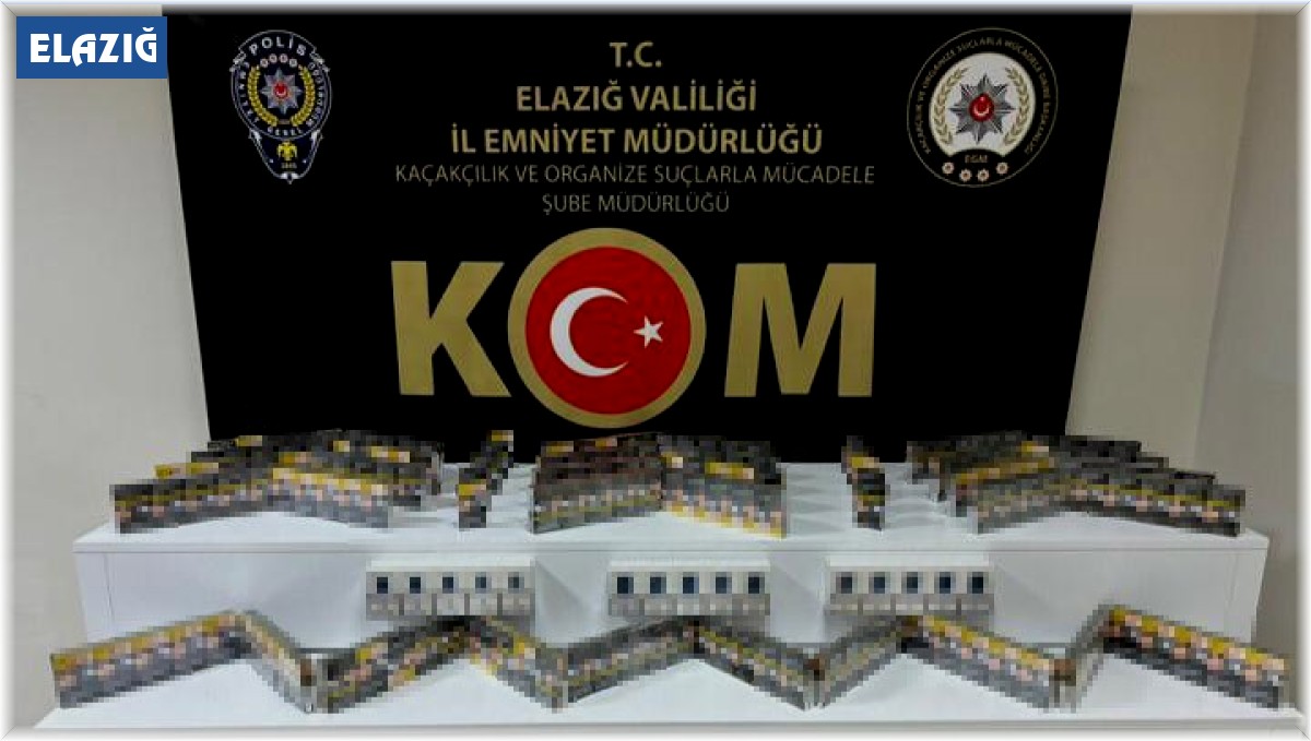 Elazığ'da asayiş uygulaması: Uyuşturucu madde, kaçak sigara ve ruhsatsız silah ele geçirildi