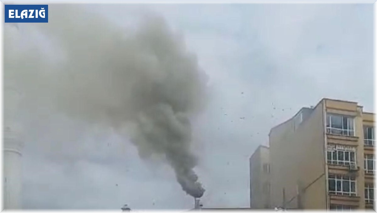 Elazığ'da baca yangını korkuttu