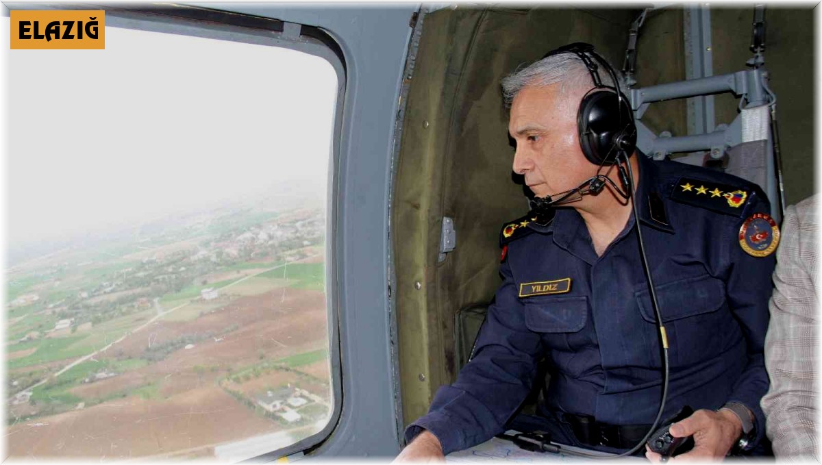 Elazığ'da bayram öncesi helikopter destekli trafik denetimi
