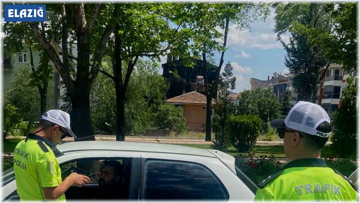 Elazığ'da bayramın ilk günü trafik denetimi