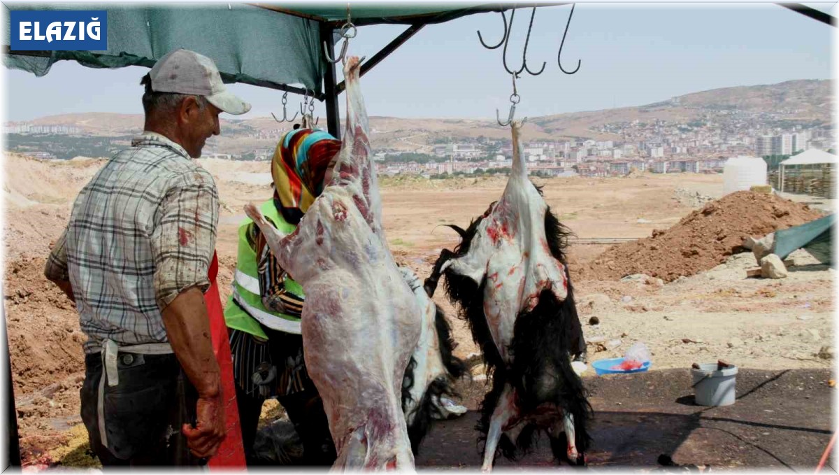 Elazığ'da bayramın üçüncü gününde kurban kesimleri devam etti
