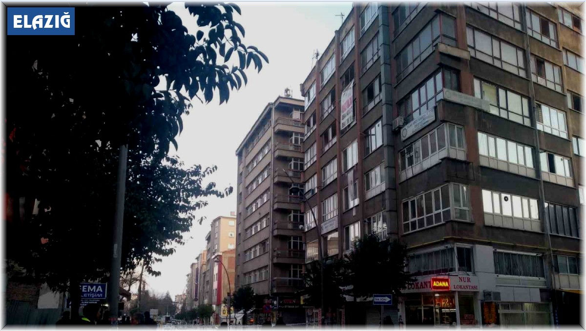 Elazığ'da beşik gibi sallanan bina paniğe neden oldu