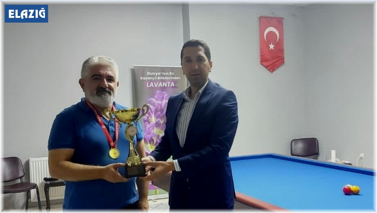 Elazığ'da Bilardo Şampiyonası sona erdi