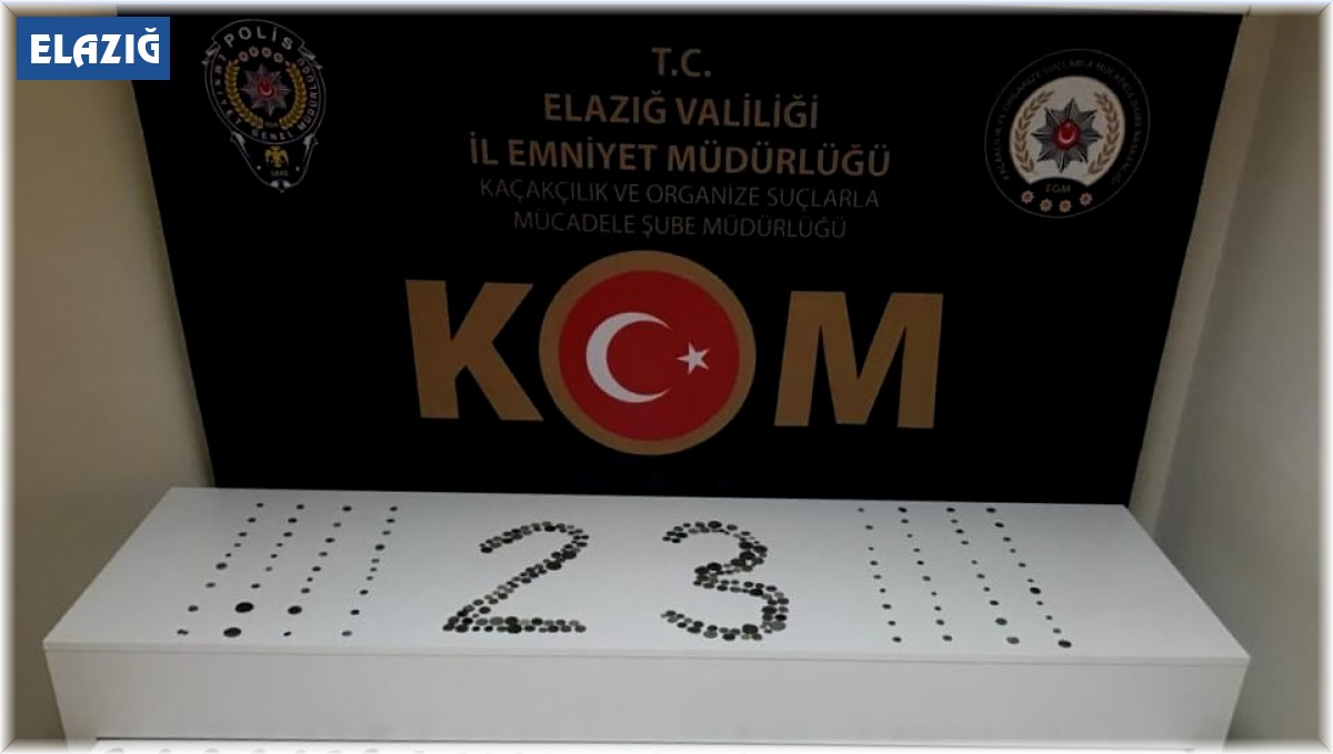 Elazığ'da Büyük Selçuklu ve sonrası döneme ait 470 adet tarihi eser ele geçirildi