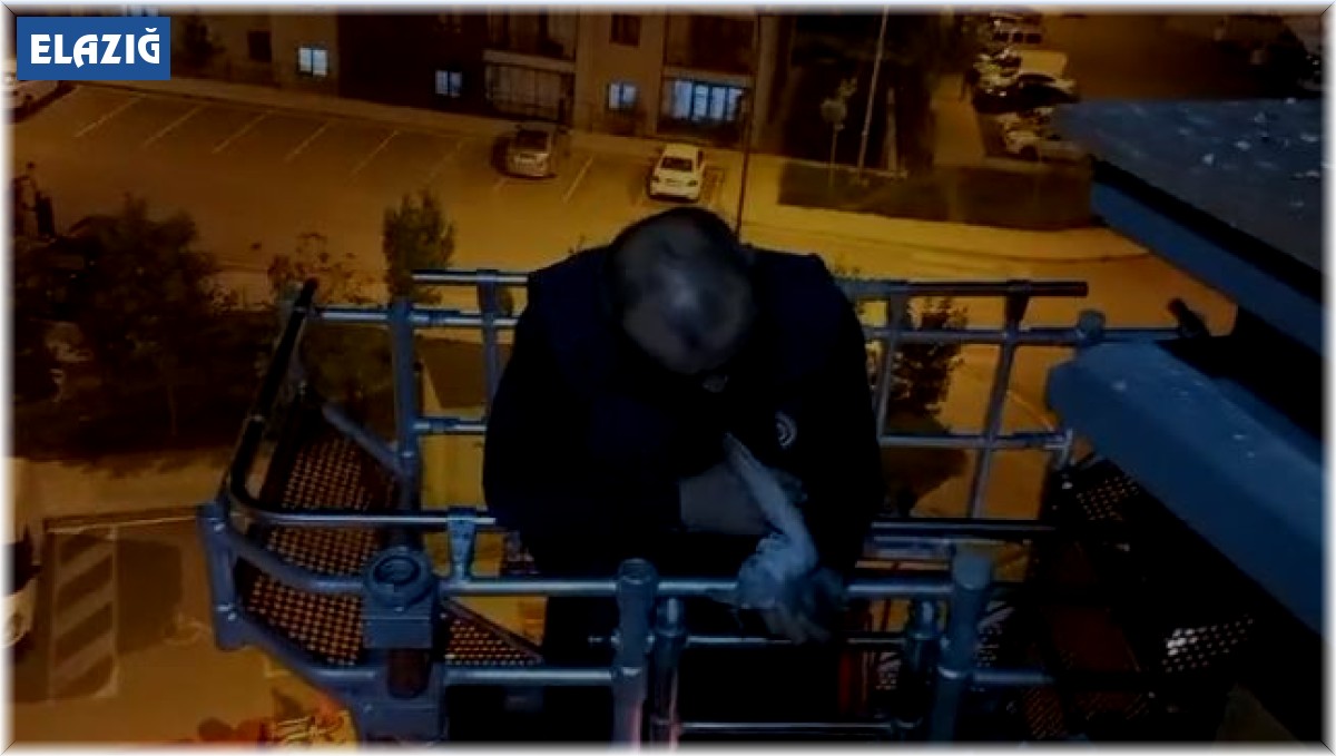 Elazığ'da çatı arasında sıkışan güvercini itfaiye ekipleri kurtardı