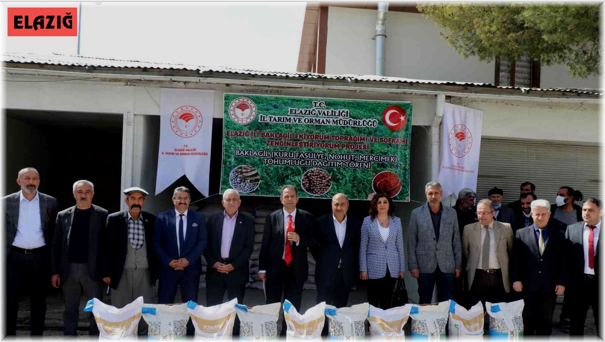 Elazığ'da çiftçilere tohum desteği sağlandı