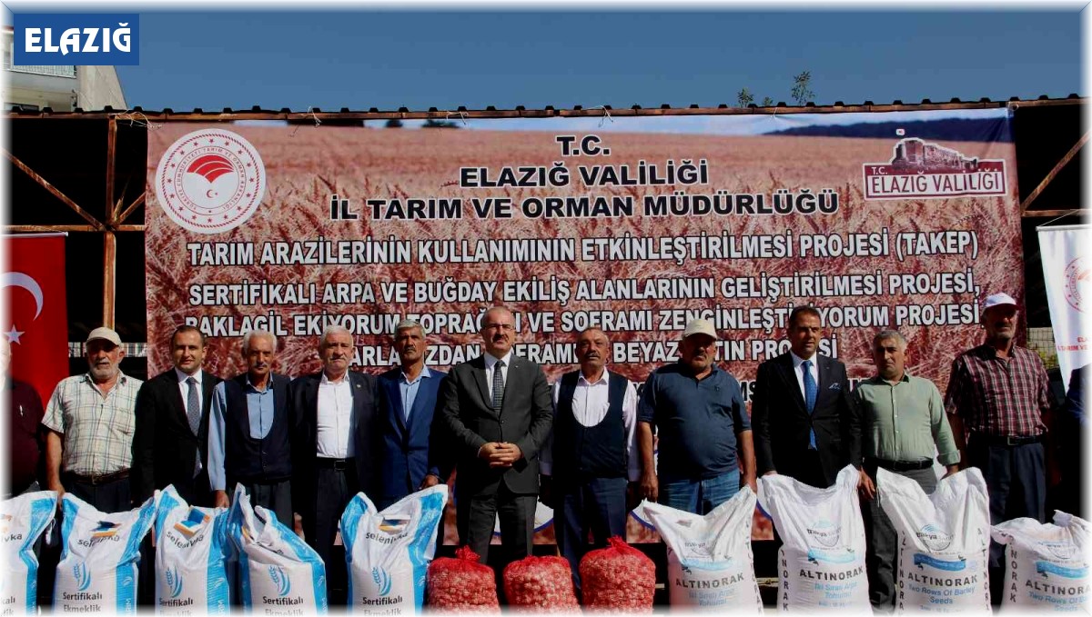 Elazığ'da çiftçiye 6 buçuk milyon liralık hibeli tohum desteği