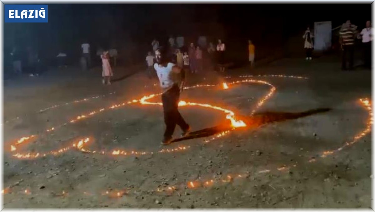 Elazığ'da çılgın davulcudan ateşli şov