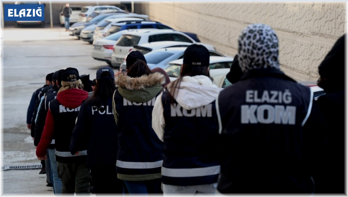 Elazığ'da 'Cımbız' operasyonu: 16 şüpheli gözaltına alındı