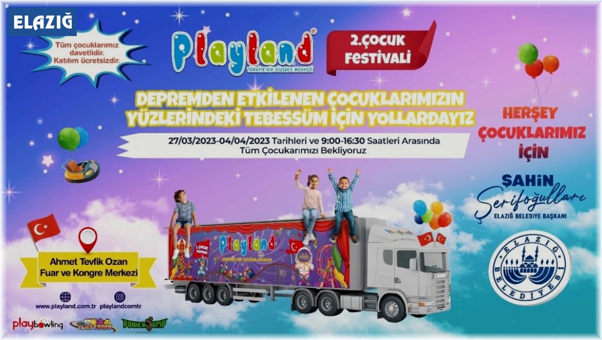 Elazığ'da çocuk festivali düzenlenecek