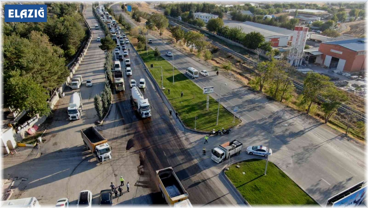 Elazığ'da dron destekli şok trafik denetimleri devam ediyor