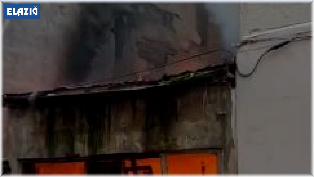 Elazığ'da dükkan alevlere teslim oldu