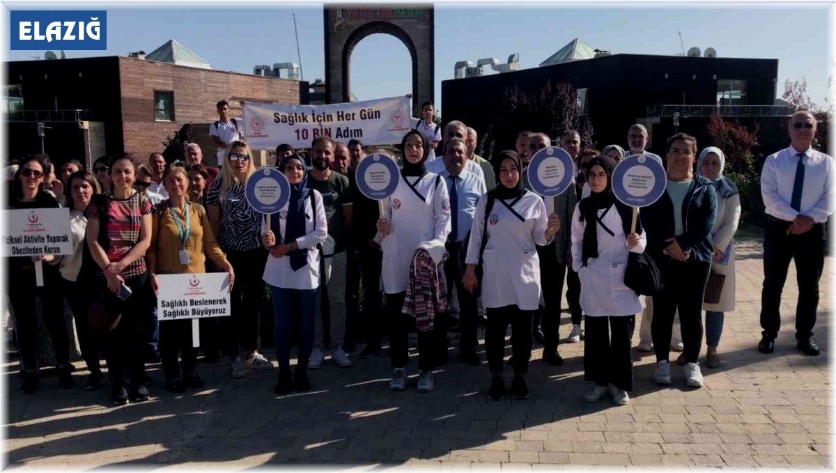 Elazığ'da Dünya Yürüyüş Günü etkinliği