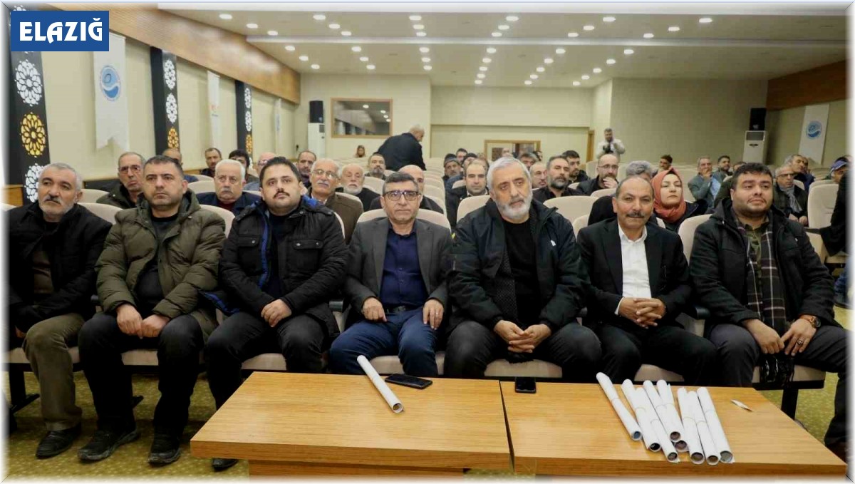 Elazığ'da ekonomik ve altyapı yatırımları bilgilendirme toplantısı