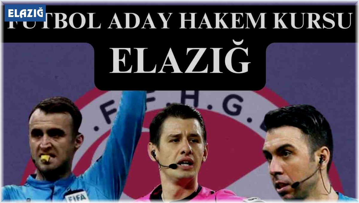 Elazığ'da futbol hakemlik kursu açılacak