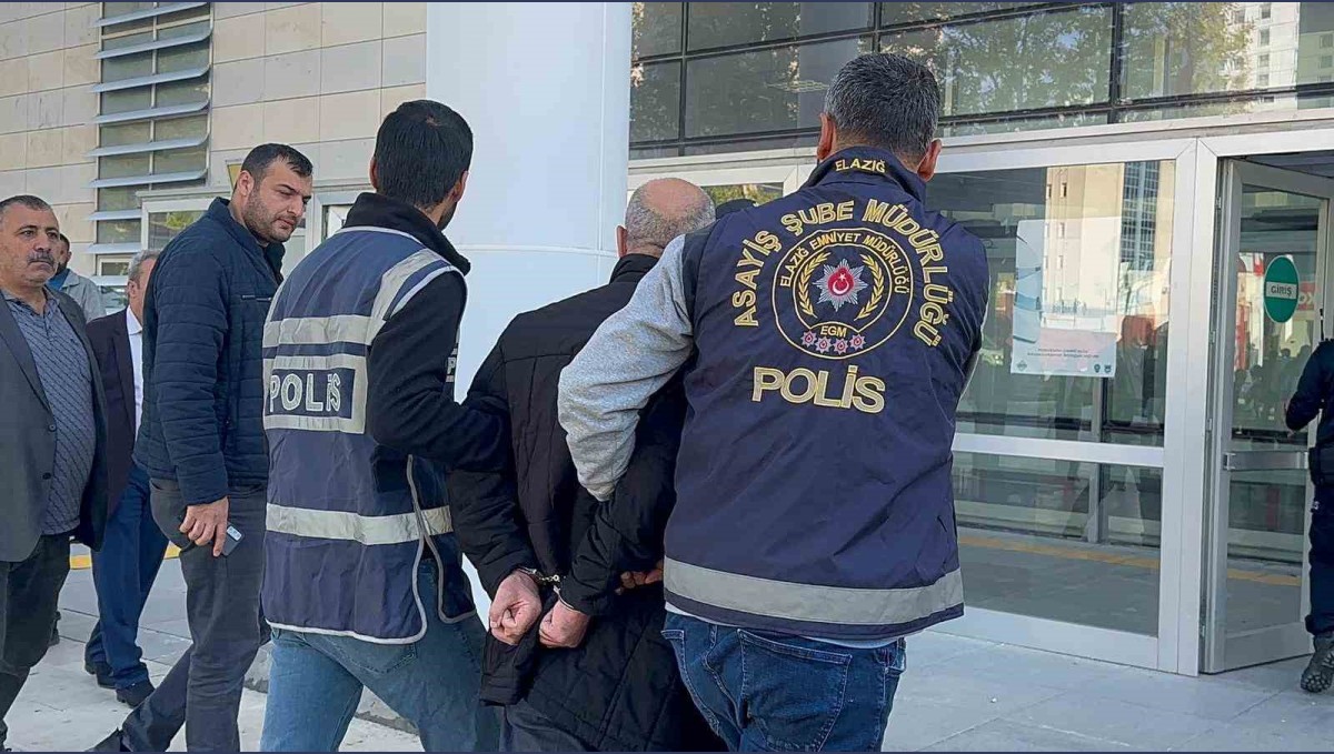 Elazığ'da gazeteciye silahlı saldırıda bulunan şüpheli adliyeye sevk edildi