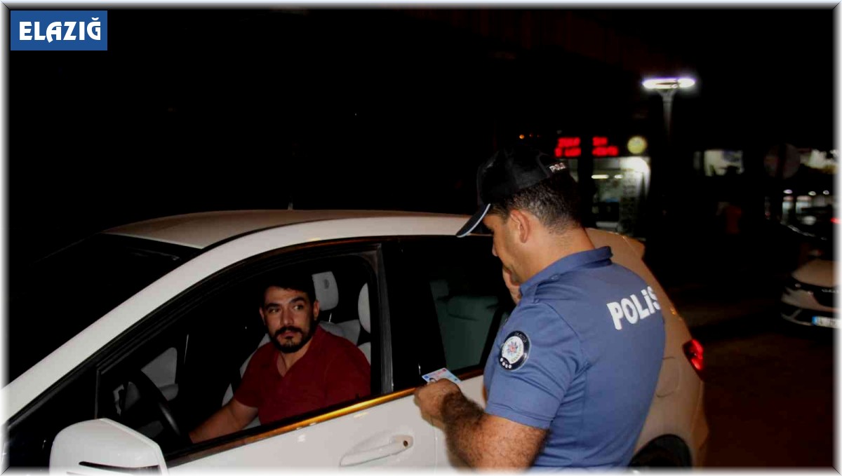 Elazığ'da gece denetimleri sürüyor