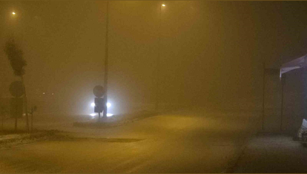 Elazığ'da gece saatlerinde yoğun sis etkili oldu