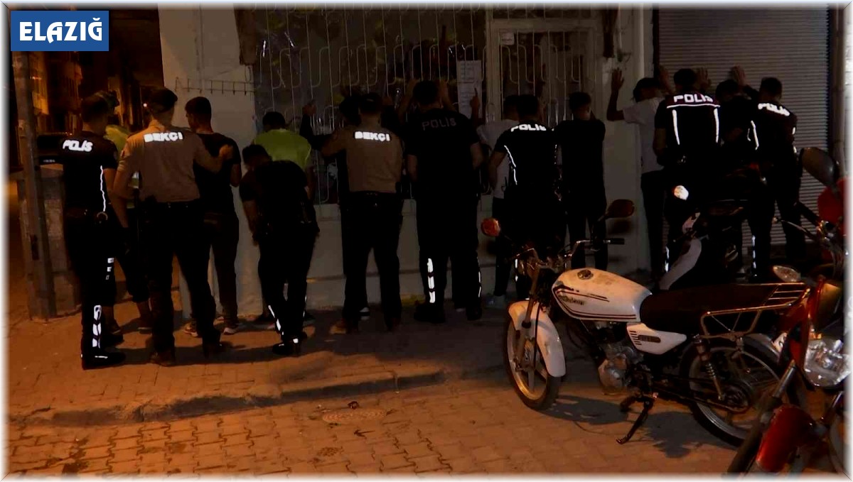 Elazığ'da gece yarısı 'Dar Bölge Uygulaması' yapıldı