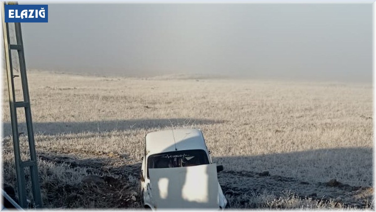 Elazığ'da gizli buzlanma kazaya neden oldu, 1 kişi yaralandı